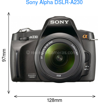 Glad krant Vol Compare Sony A200 with Sony A230
